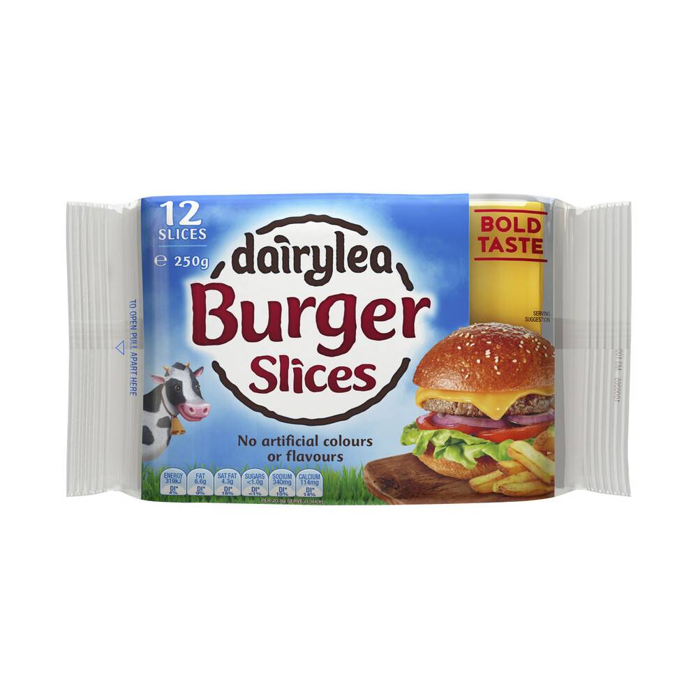 Dairylea Burger Cheese Slices 250g