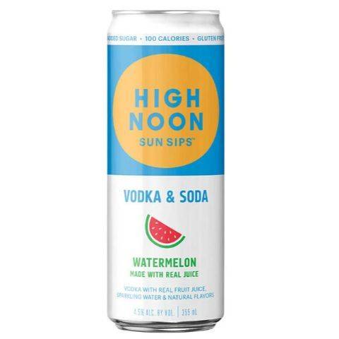 High Noon Watermelon Vodka Hard Seltzer (12 fl oz)