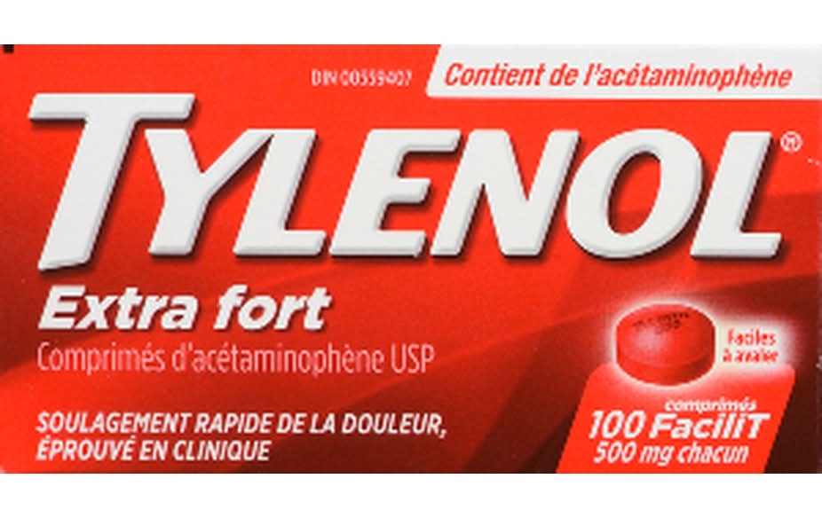 Tylenol Extra Strength Pain Relief Acetaminophen Tablets (100 ct)