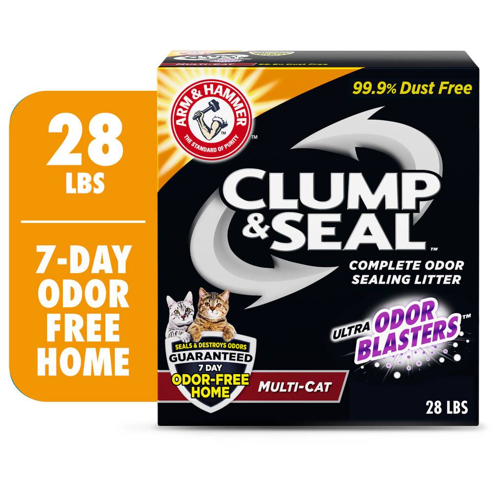 Arm & Hammer Clump & Seal Complete Odor Sealing Litter For Multi Cat (448 oz)