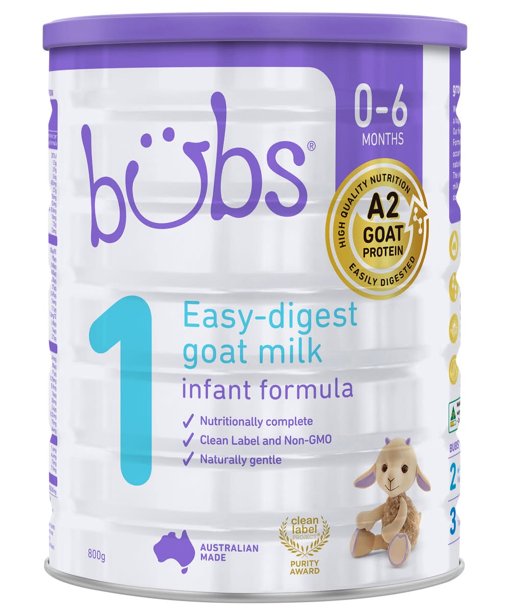 Bubs Easy-Digest Goat Milk Infant Formula - Delivery in Under an