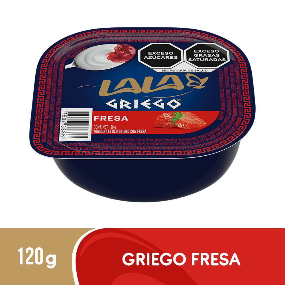 Lala · Yoghurt griego batido con fresa (120 g)