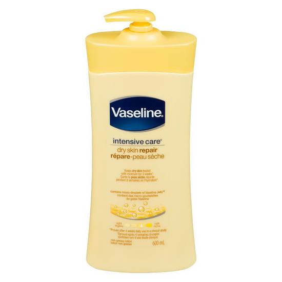 Vaseline  lotion pour le corps (600 ml) - intensive care dry skin repair non-greasy lotion (600 ml)