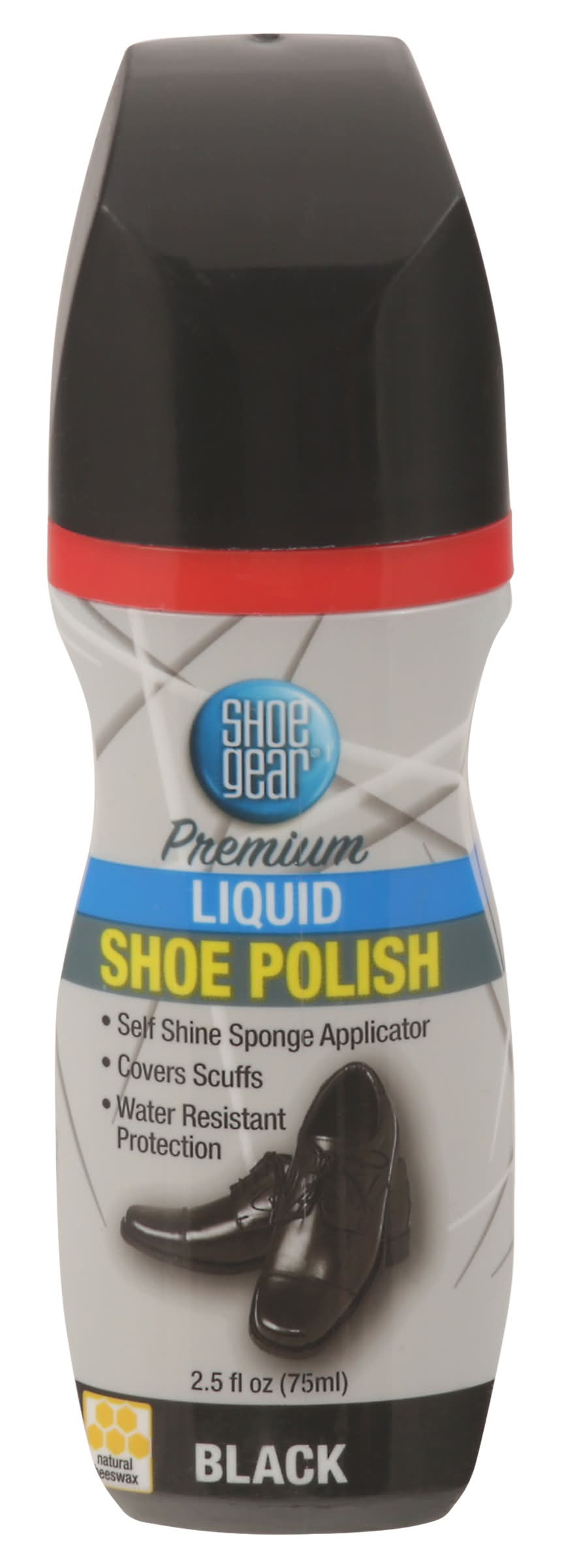 Shoe Gear Premium Liquid Shoe Polish, Black (2.5 fl oz)