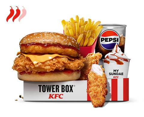 MENU TOWER® BOX 3 HOT WINGS®