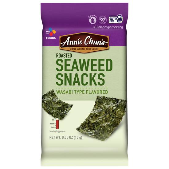 Annie Chun's Roasted Seaweed Snacks (wasabi)
