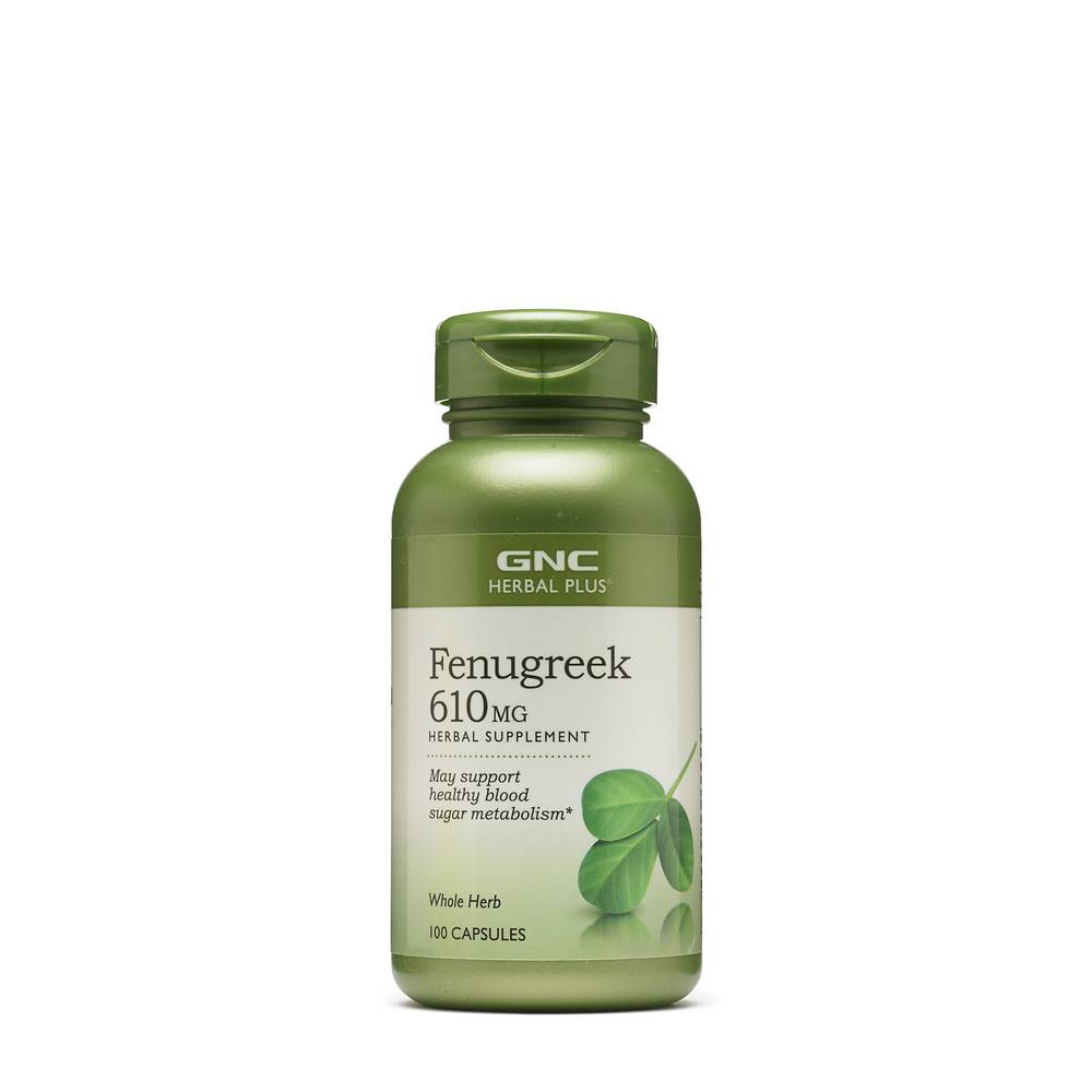 Gnc Fenugreek Capsules 610mg Herbal Supplement 100 ct