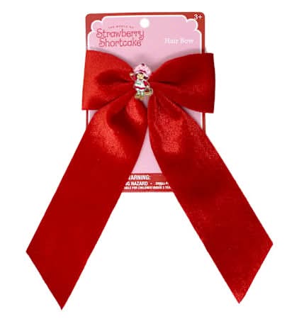 Licensed Hair Bow Strawberry Shortcake