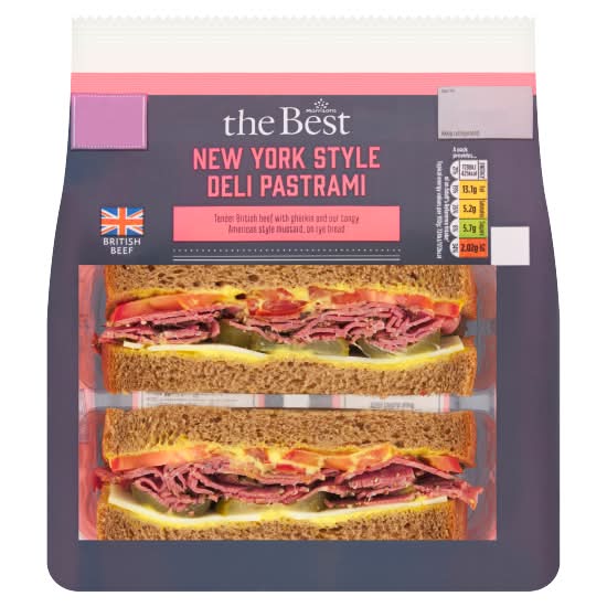 Morrisons The Best New York Style Deli Pastrami (285g)