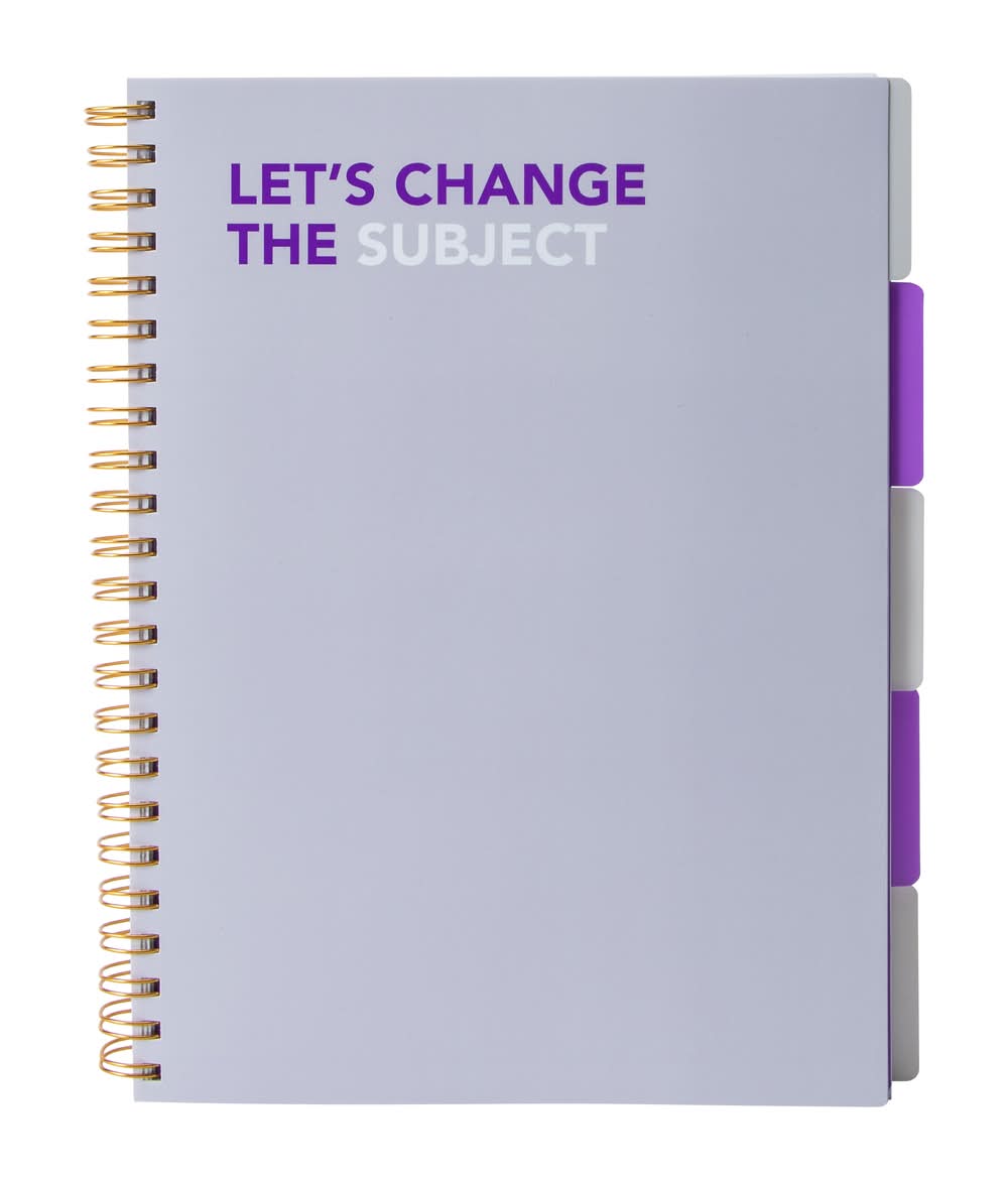 Large Tab Notebook Purple