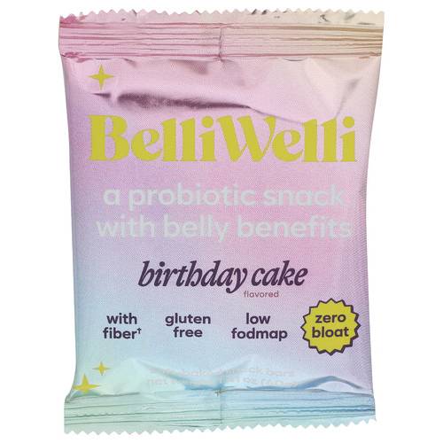 Belliwelli Birthday Cake Soft Baked Low-Fodmap Snack Bar