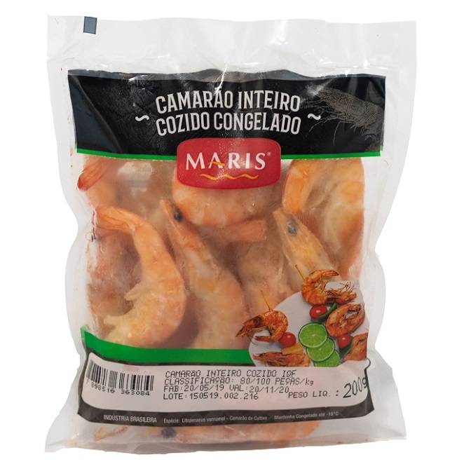 MARIS · Camarão cinza inteiro congelado (200 g)