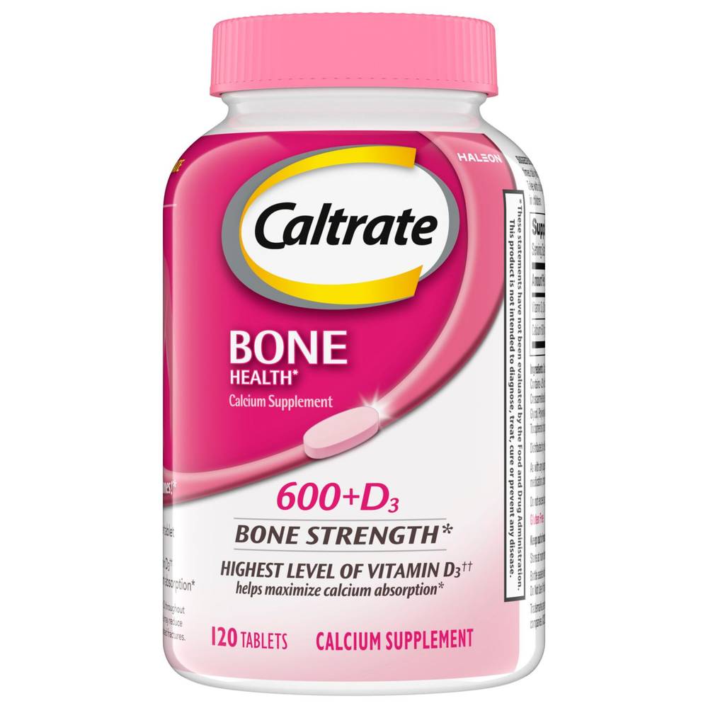 Caltrate 600+D3 Bone Strength Tablets, 120 Ct