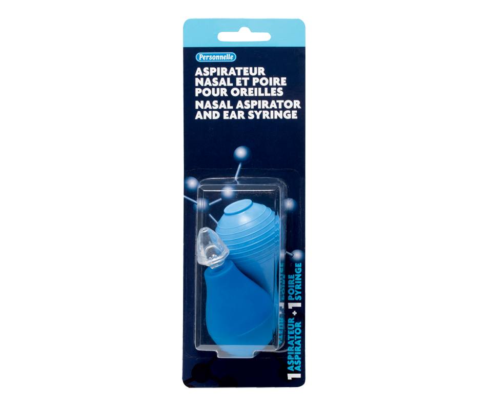 Personnelle aspirateur nasal et poire pour oreilles (2 unités) - nasal aspirator and ear syringe (2 units)