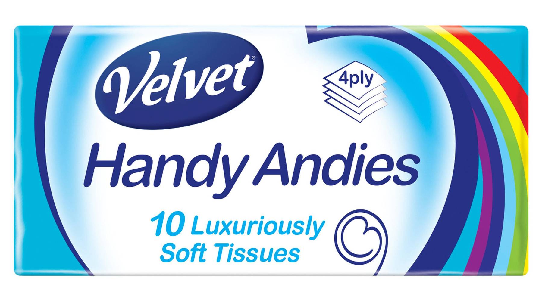 Velvet Handy Andies Pocket Tissues 10 Pack