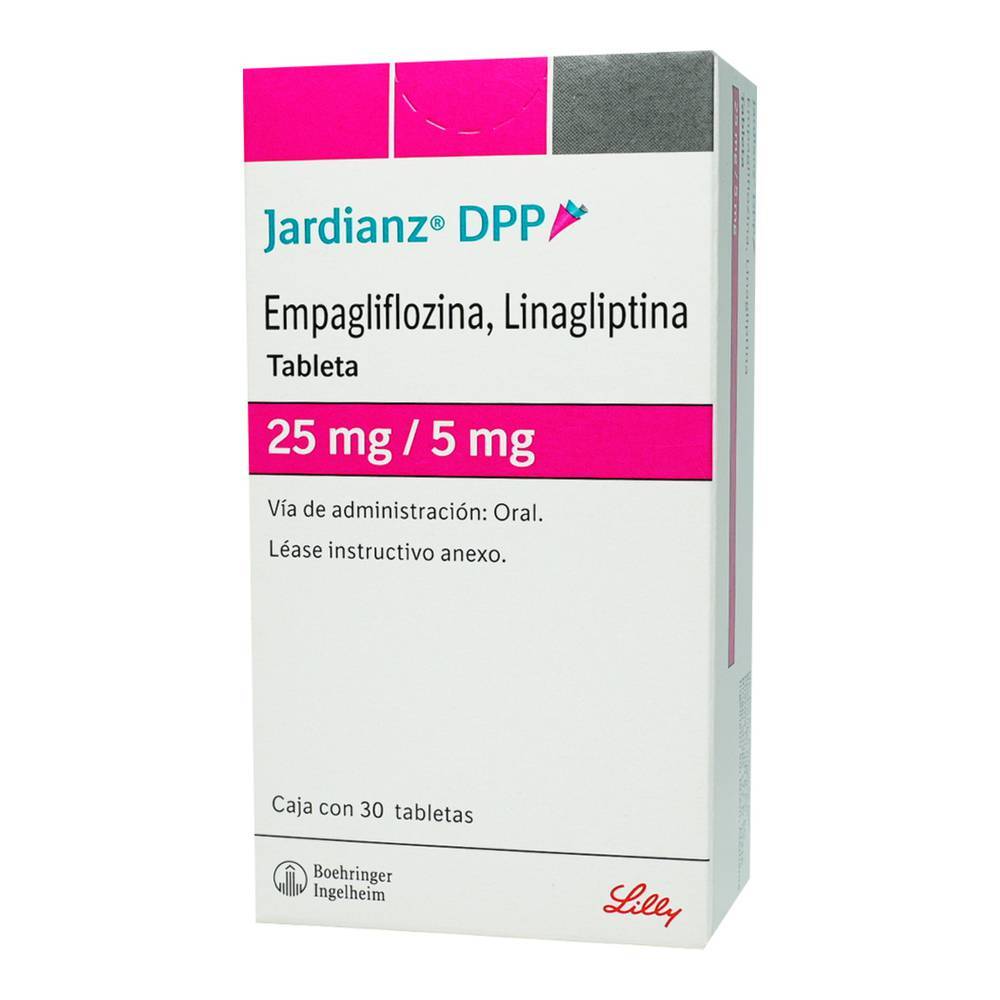 Boehringer ingelheim jardianz dpp tabletas 25 mg/5 mg (30 piezas)