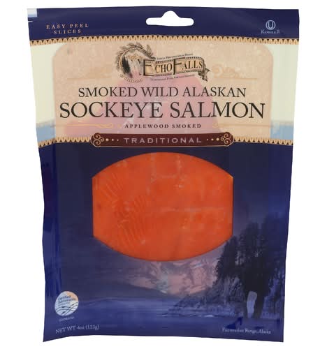 Echo Falls Wild Alaskan Sockeye Smoked Salmon