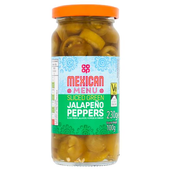 Co-Op Sliced Green Jalapeño Peppers 230g