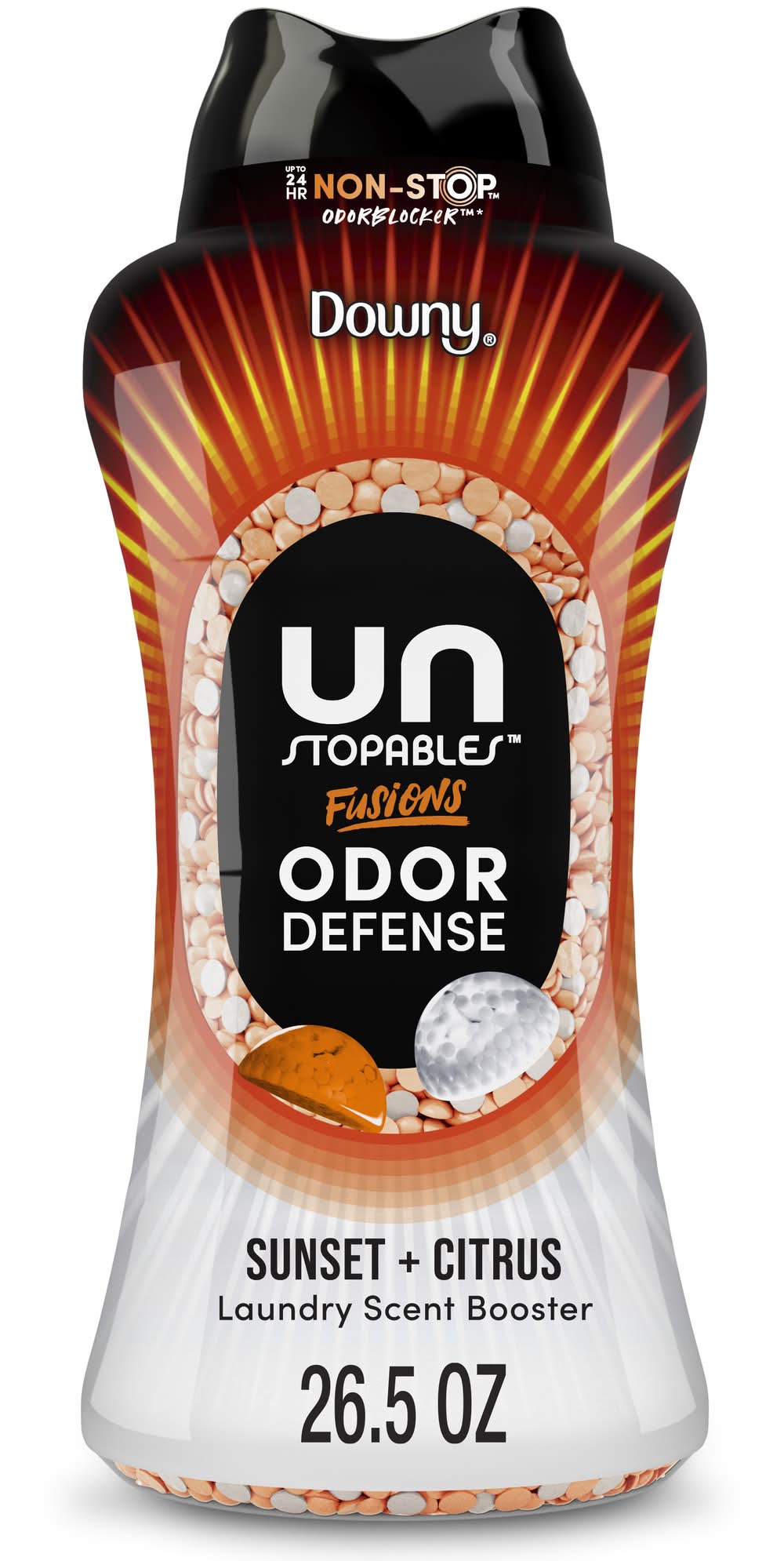 Downy Un Stopables Fusions in Wash Laundry Booster Beads, Sunset & Citrus (1.6 lbs)