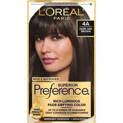 L'Oréal Superior Preference Permanent Haircolor, 4A Dark Ash Brown