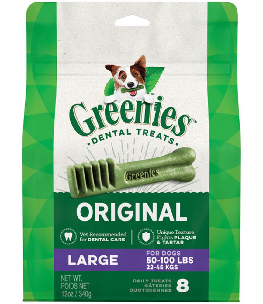 Greenies Original Dental Care Large Daily Dog Treats (12 oz - 8 ct)