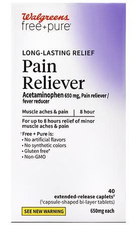 Walgreens Long Lasting Relief Pain Reliever Acetaminophen 650 mg Caplets (40 ct)