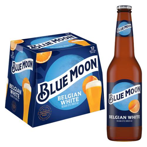 Blue Moon Belgian Wheat Ale Beer (12 x 12 fl oz)