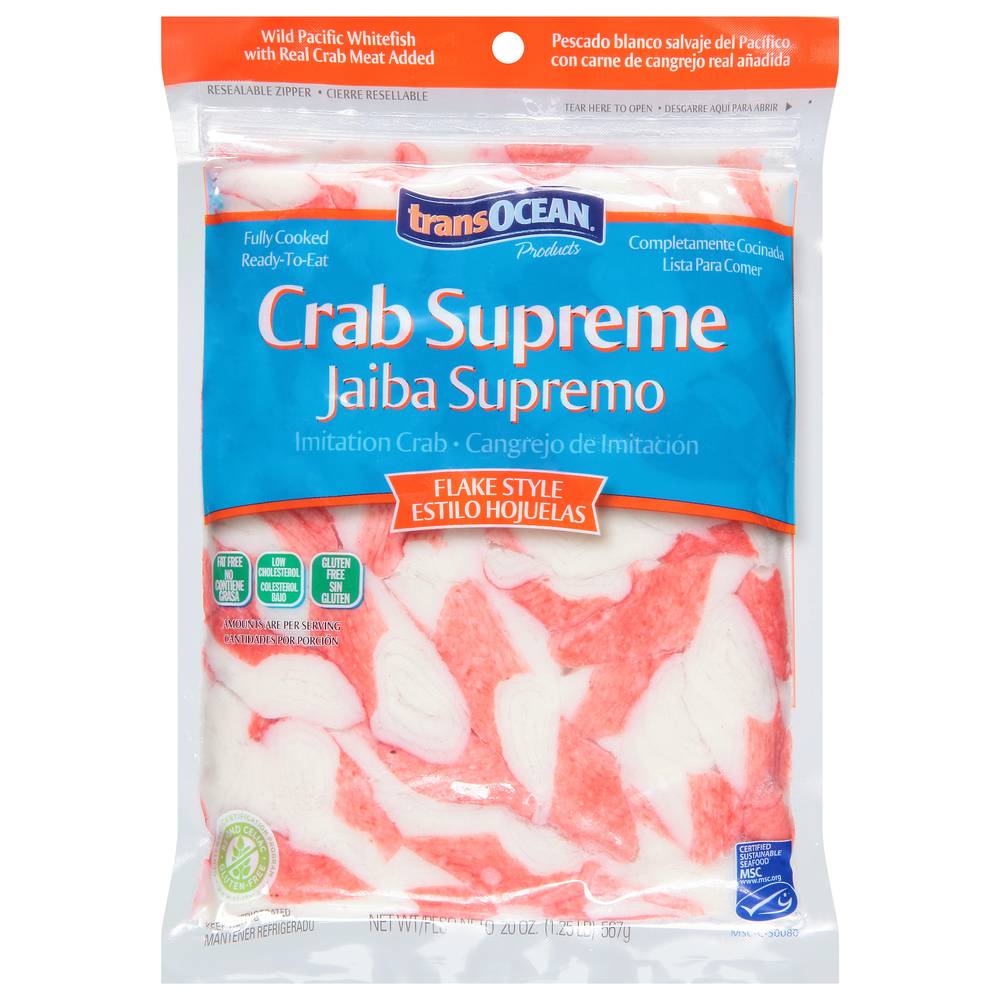 Transocean Ready To Eat Flake Style Crab Supreme (20 oz)