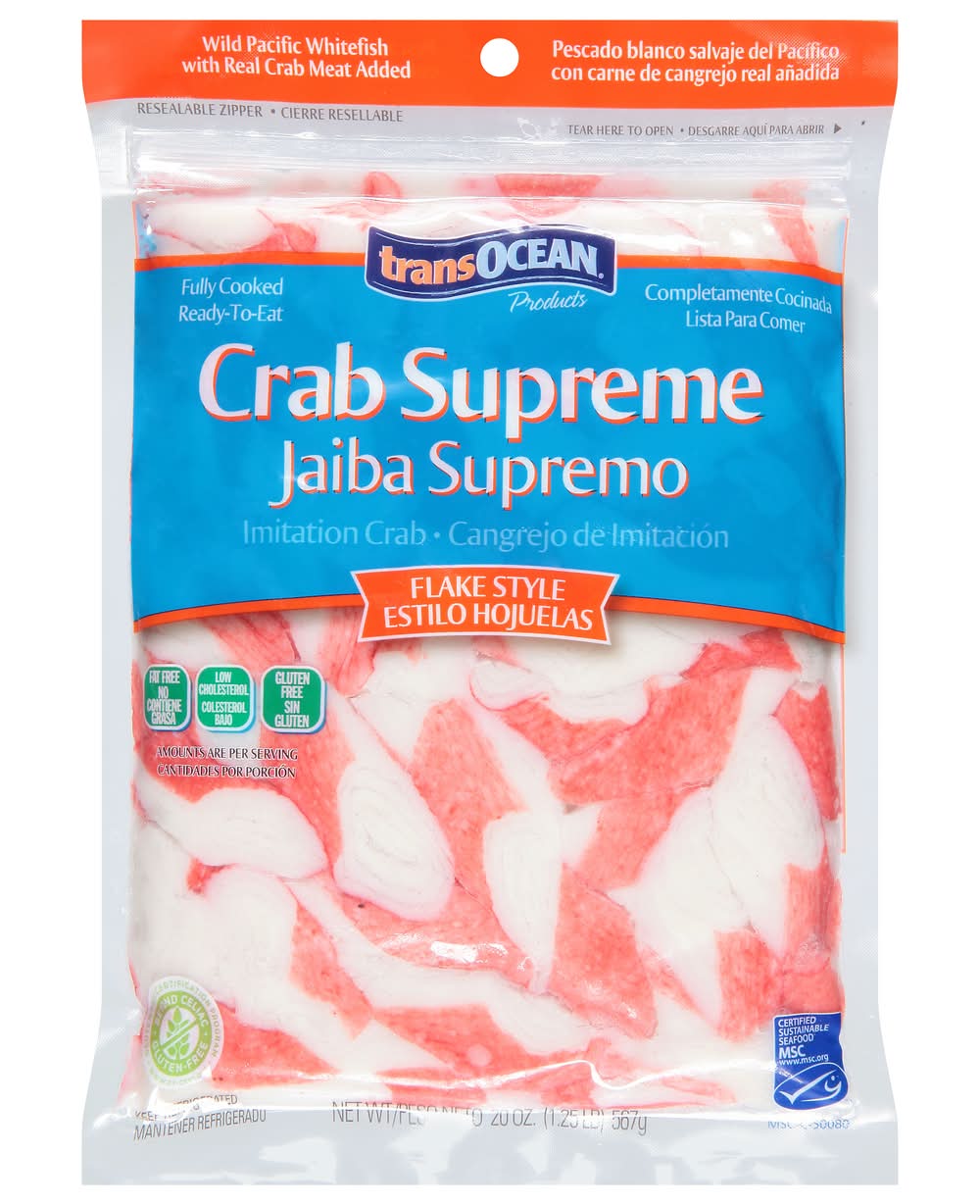 Transocean Ready To Eat Flake Style Crab Supreme (20 oz)