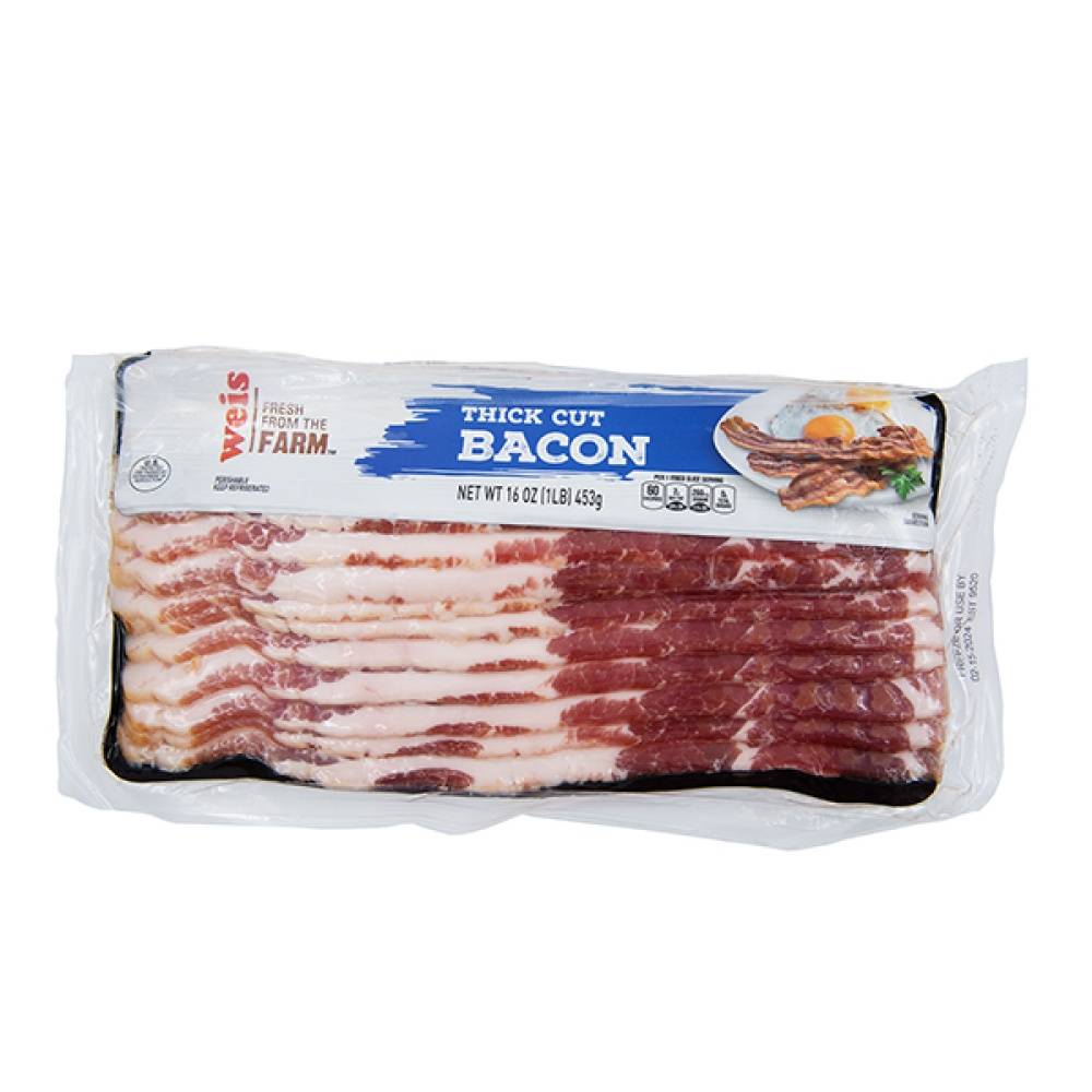 Weis Thick Sliced Bacon (16 oz)