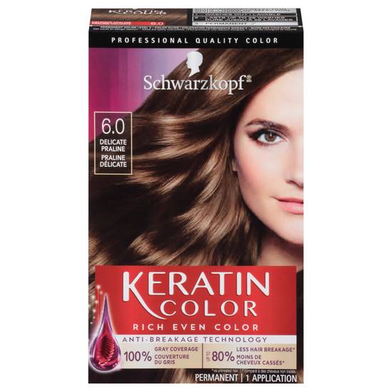 Schwarzkopf 6.0 Delicate Praline Keratin Permanent Hair Color