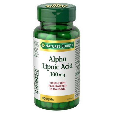 Nature's Bounty Alpha Lipoic Acid 100 mg Capsules