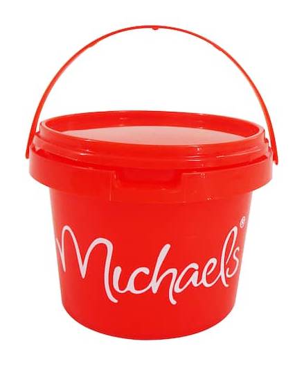 10Oz. Red Bucket With Lid By Craft Smart