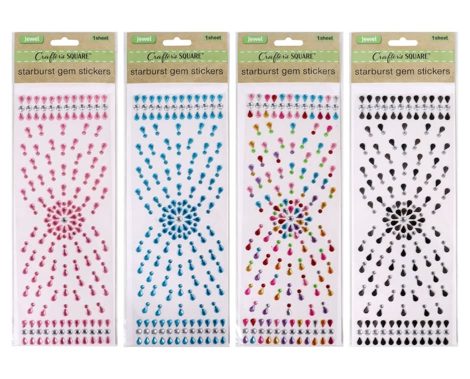 Crafters Square Starburst Gem Stickers