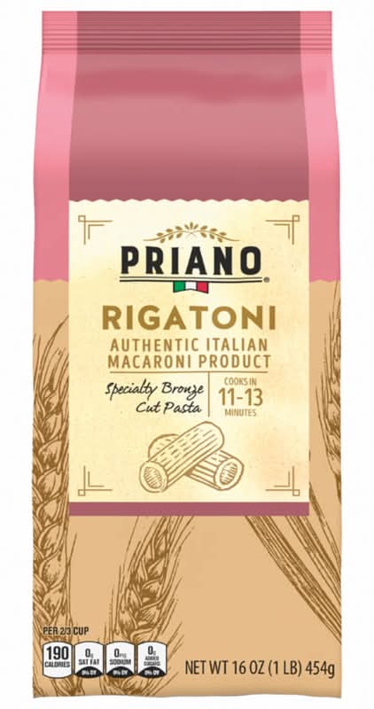 Priano Bronze Cut Rigatoni Pasta (16 oz)