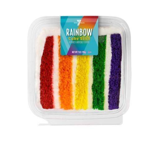 7-Select Rainbow Cake Slice 7oz