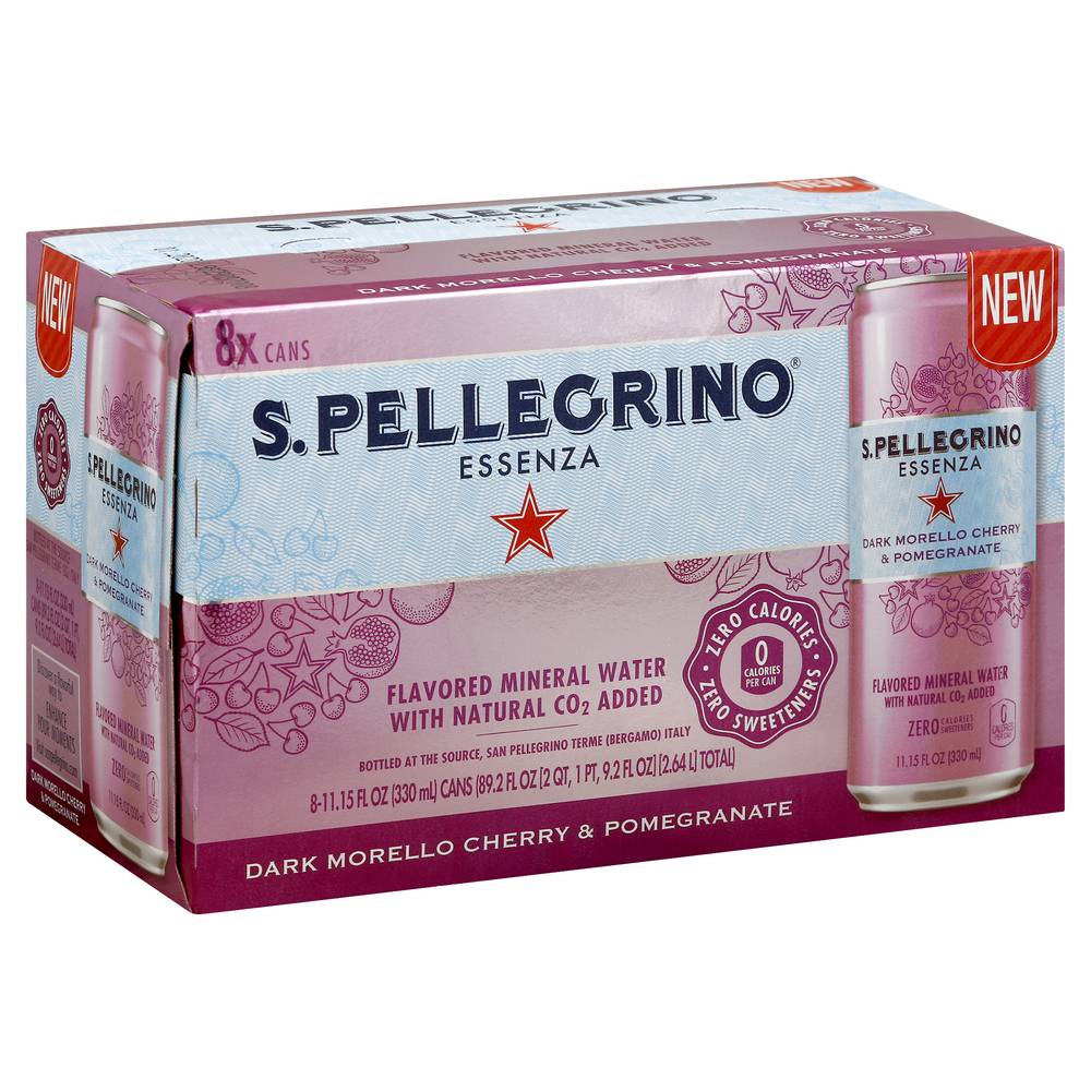 Sanpellegrino Sparkling Water (8 pack, 11.15 fl oz) (dark morello cherry-pomegranate)