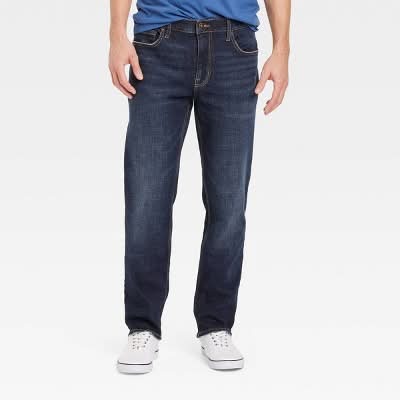 Goodfellow & Co. Slim Straight Fit Jeans, Men, 36x32 in, Dark Wash