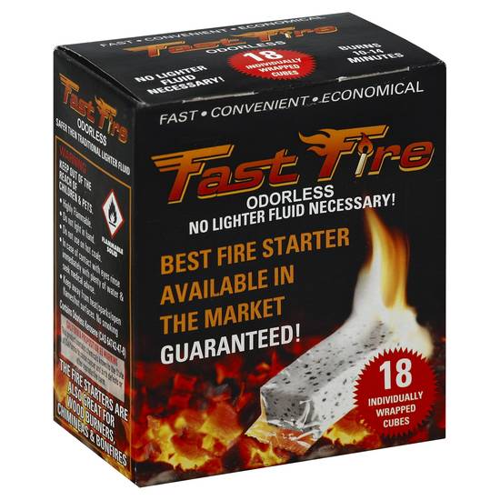 Fast Fire Odorless Fire Starter (18 cubes)