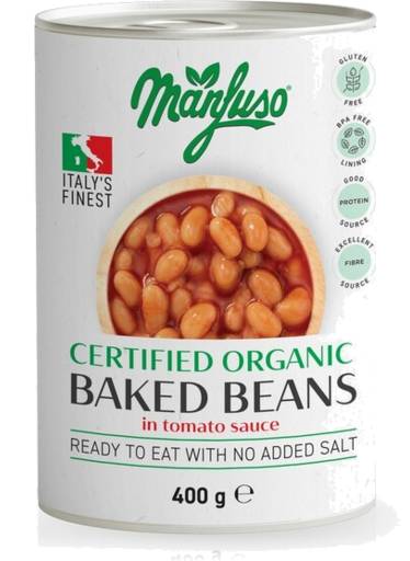Manfuso Org B/Beans Tom 400g