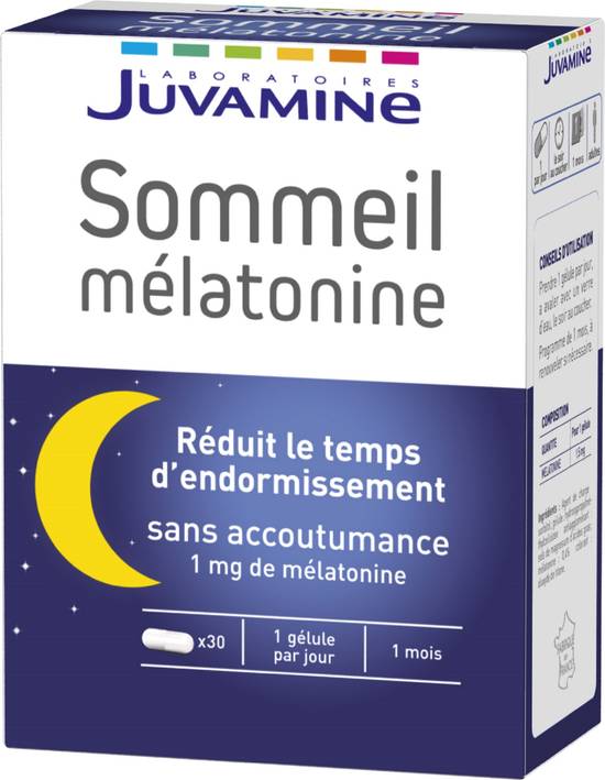 Juvamine - Complément alimentaire sommeil mélatonine (30 pièces)
