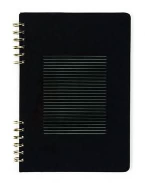 Altitude 80 Sheet College Ruled Journal, Black