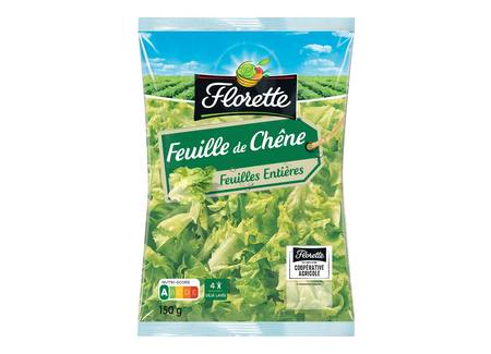 Salade feuilles de chêne vertes FLORETTE - le sachet de 150g
