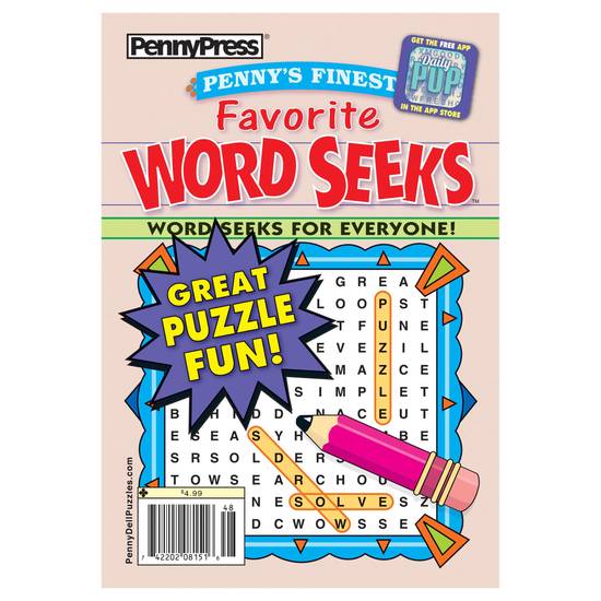 Pennypress Penny's Finest Favorite Word Seeks Magazine