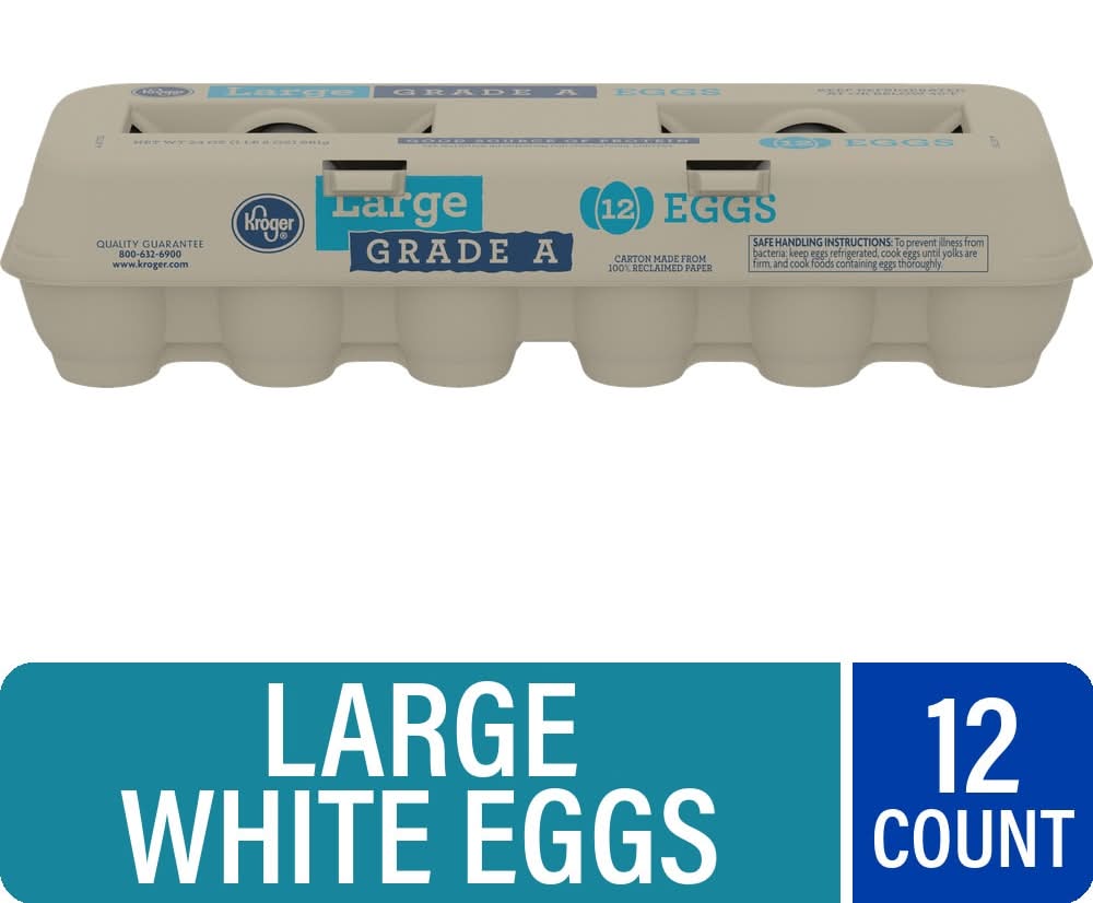 Kroger Grade a Eggs, L (12 ct)