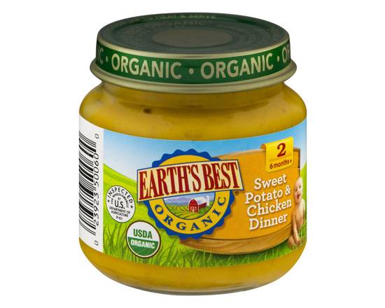 Earth's Best · 2nd Organic Sweet Potato & Chicken Dinner Baby Food (4 oz)