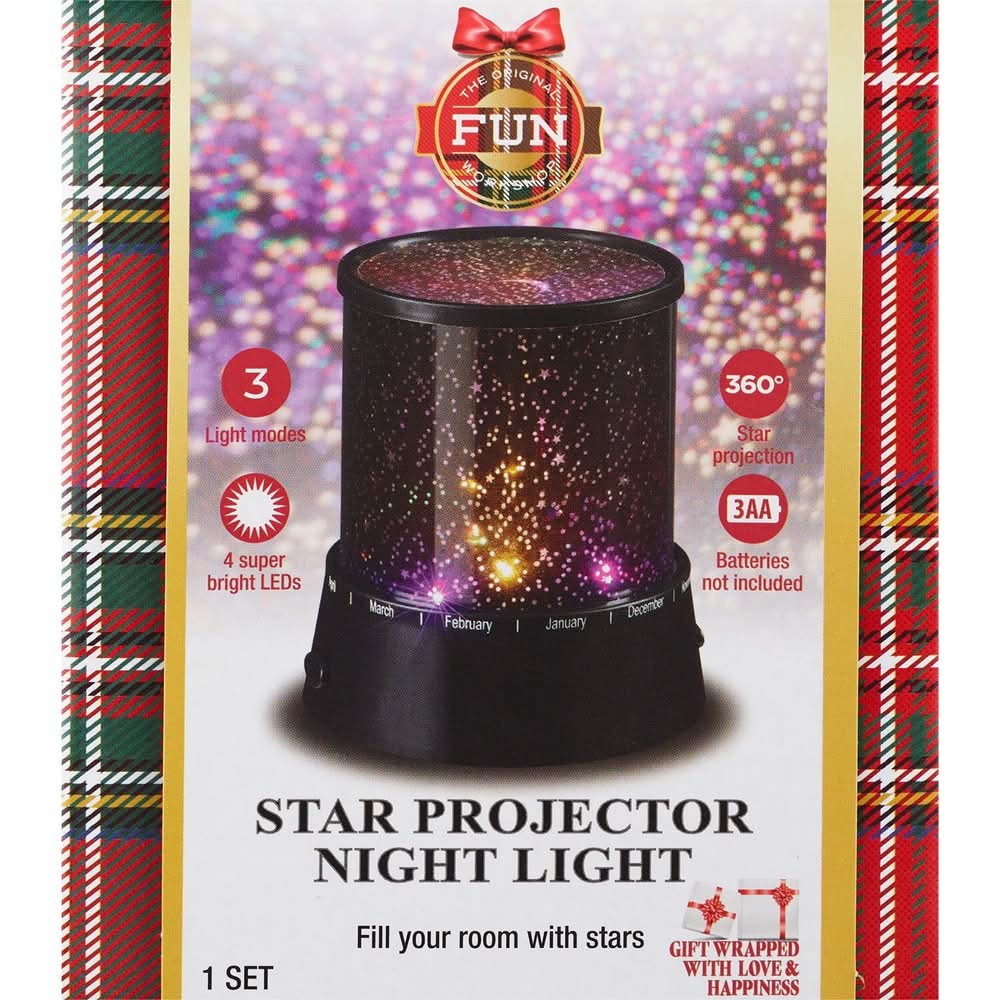The Original Fun Workshop Star Projector Night Light