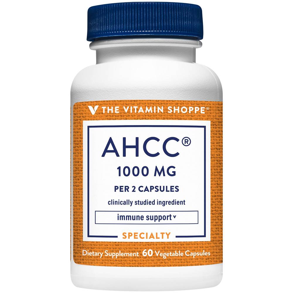 Ahcc - Immune Support - 1,000 Mg Per Serving (60 Vegetarian Capsules)