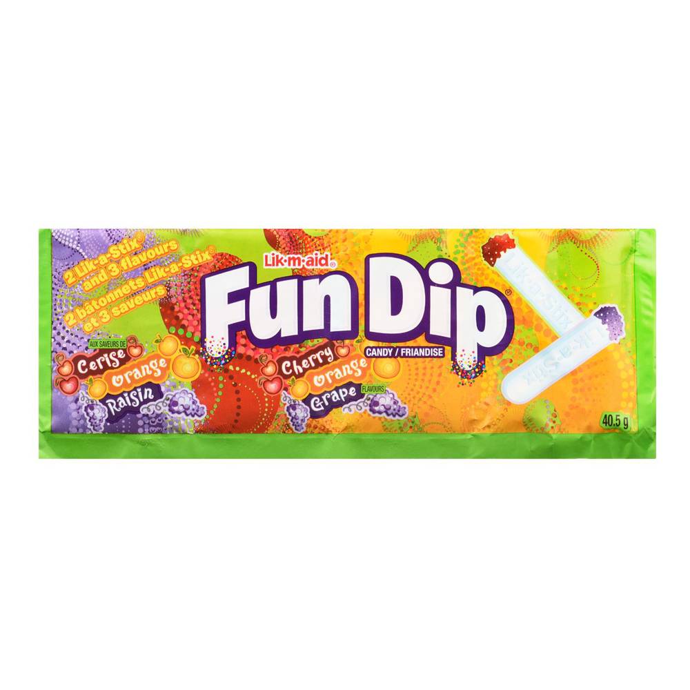 Fun Dip Candy, Cherry-Orange-Grape (40.5 g, 2 ct)