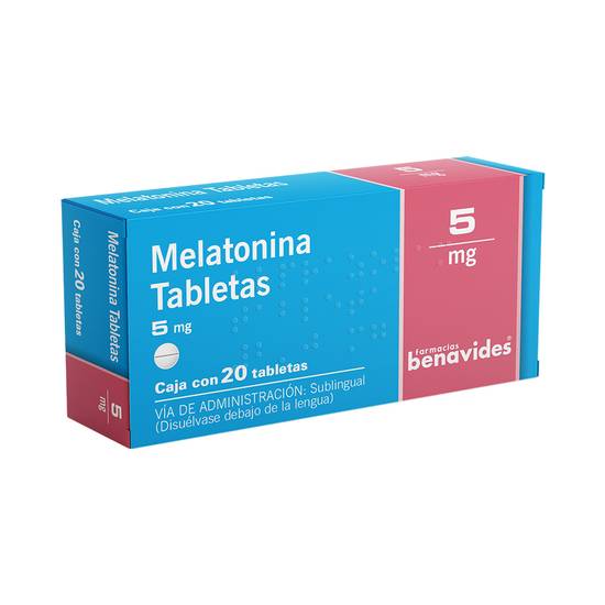 Almus melatonina sublingual tabletas 5 mg (20 piezas)